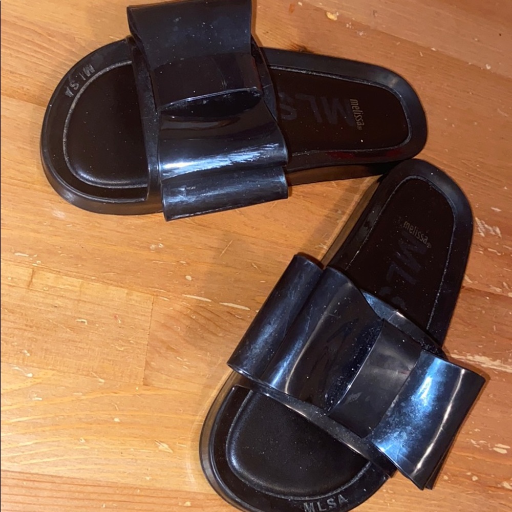 Black Melissa sandals great condition